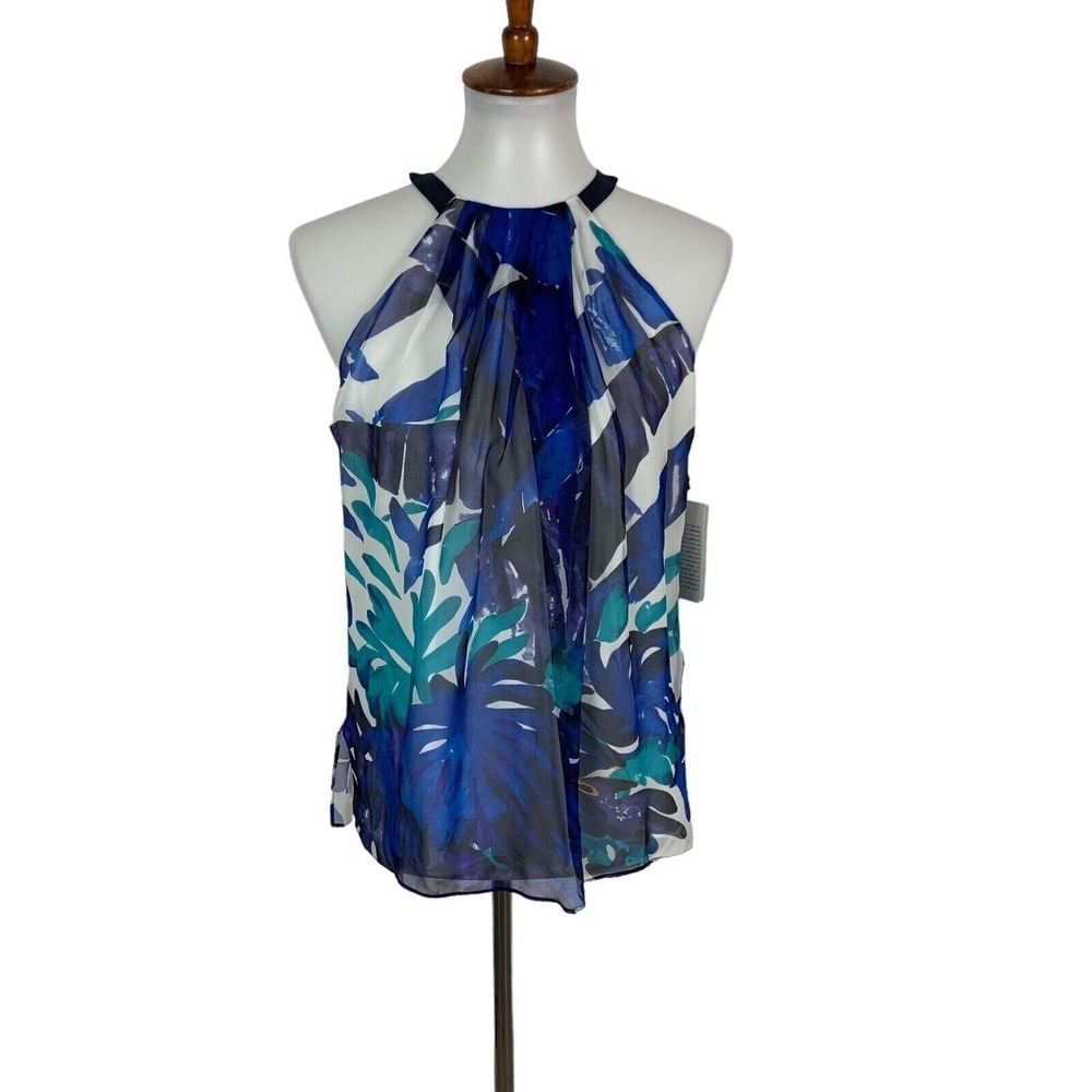 Worth New York Blouse 6 Silk Sleeveless‎ Top Workwear Career NWT